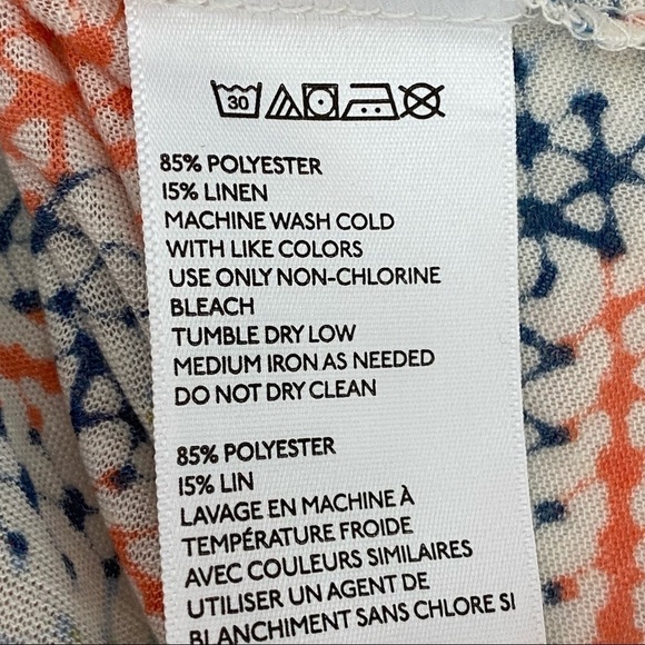 Urban Outfitters Tank Top Sz Lg Orange Multicolored Geometric Print Racerback - Picture 5 of 6